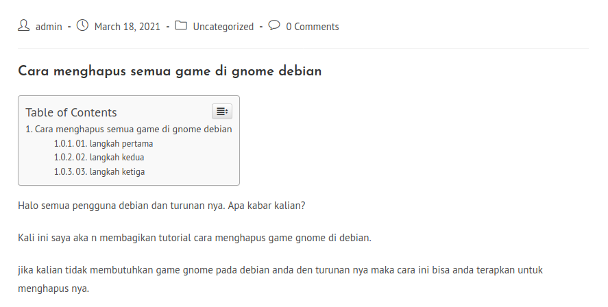 Cara menghapus semua game di gnome debian